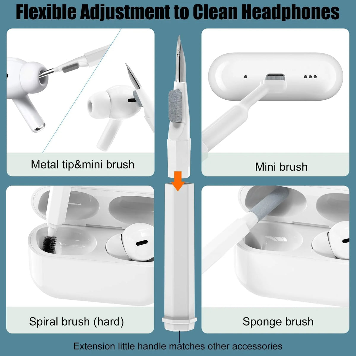 Keyboard & Earbud Cleaning Kit 20-Piece Precision Tools