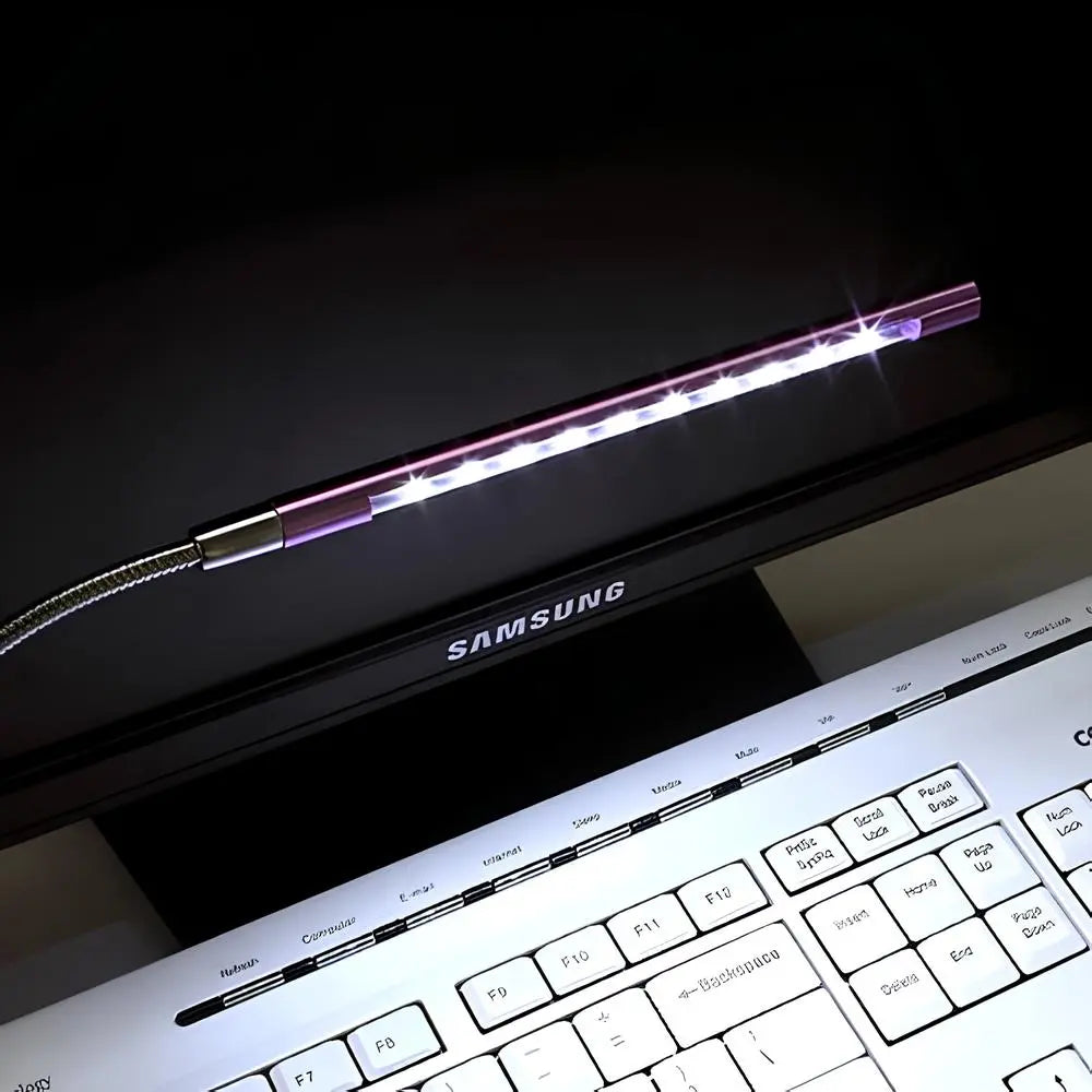 Keyboard Light USB LED Adjustable Gooseneck Aluminum