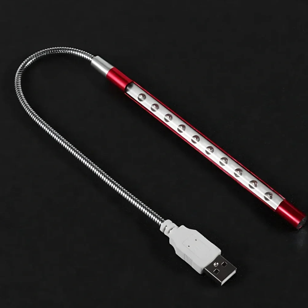 Keyboard Light USB LED Adjustable Gooseneck Aluminum