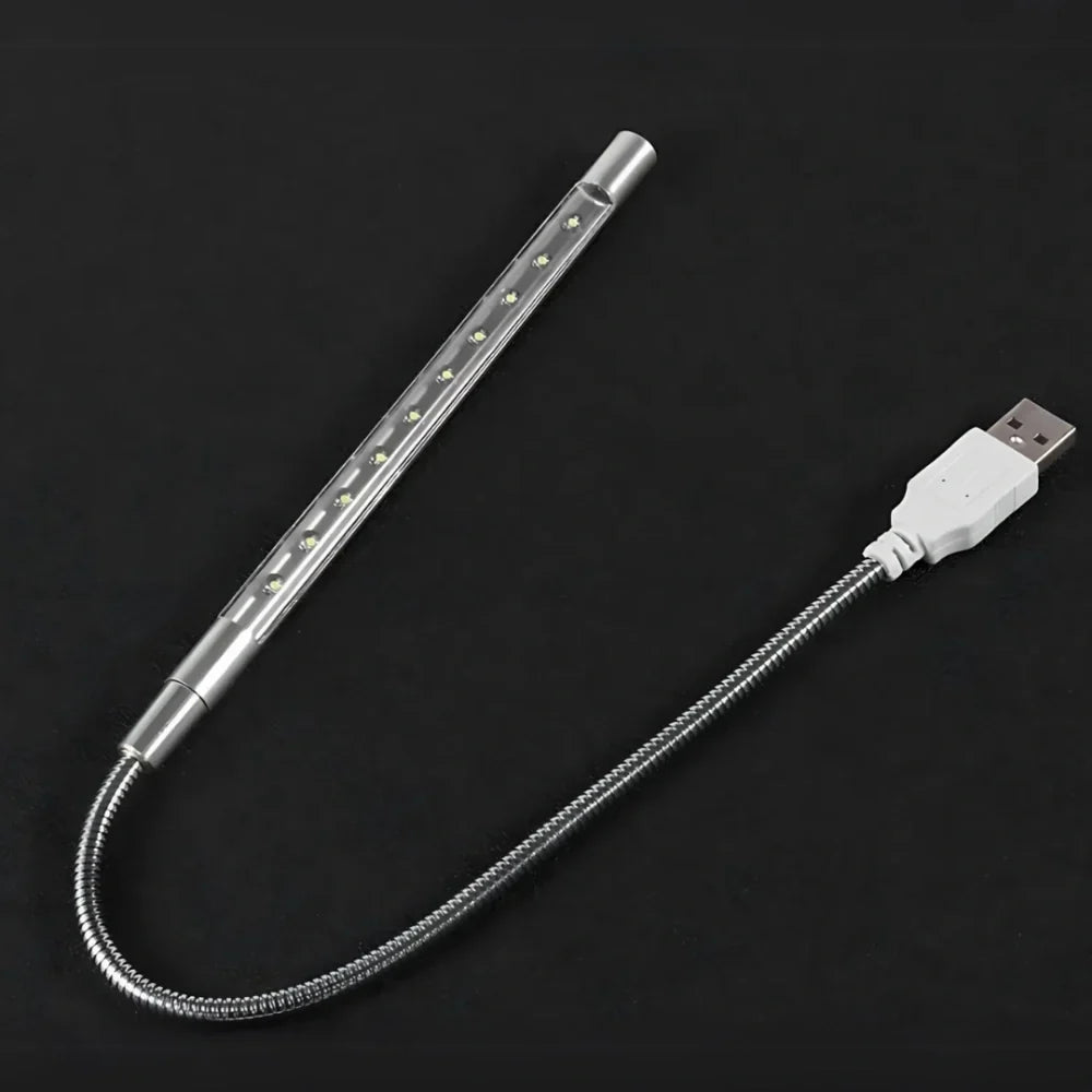 Keyboard Light USB LED Adjustable Gooseneck Aluminum