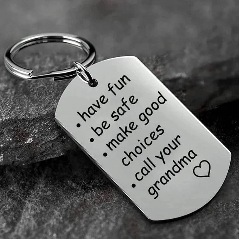 Keychain Engraved Stainless Steel Gift