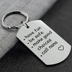 Keychain Engraved Stainless Steel Gift