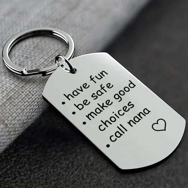 Keychain Engraved Stainless Steel Gift