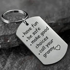 Keychain Engraved Stainless Steel Gift
