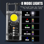 Keychain Flashlight Bright LED Rechargeable Waterproof