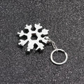 Keychain Multitool 18-in-1 Snowflake Wrenches & Screwdrivers