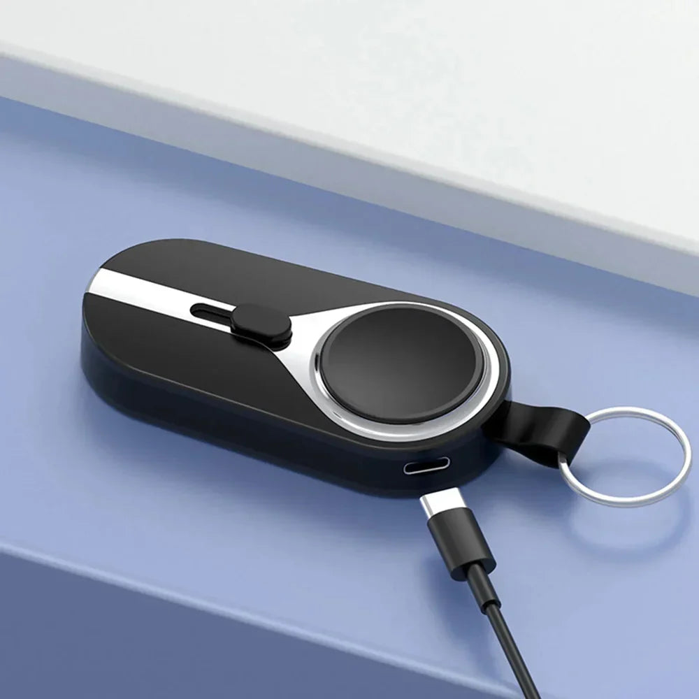 Keychain Power Bank Wireless Charging Carabiner Clip