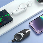 Keychain Power Bank Wireless Charging Carabiner Clip