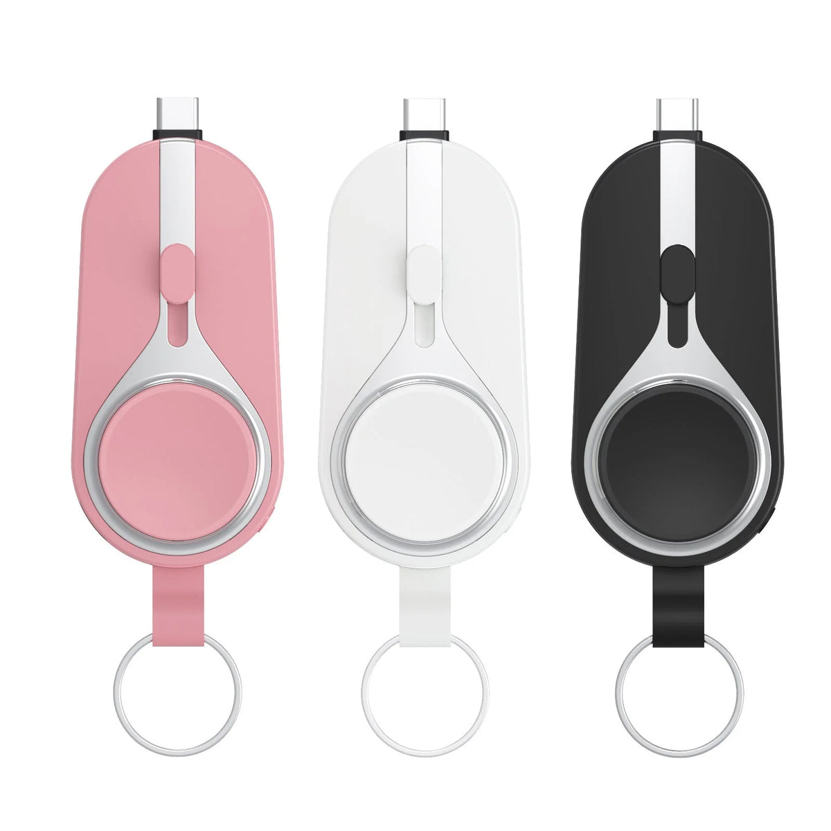 Keychain Power Bank Wireless Charging Carabiner Clip