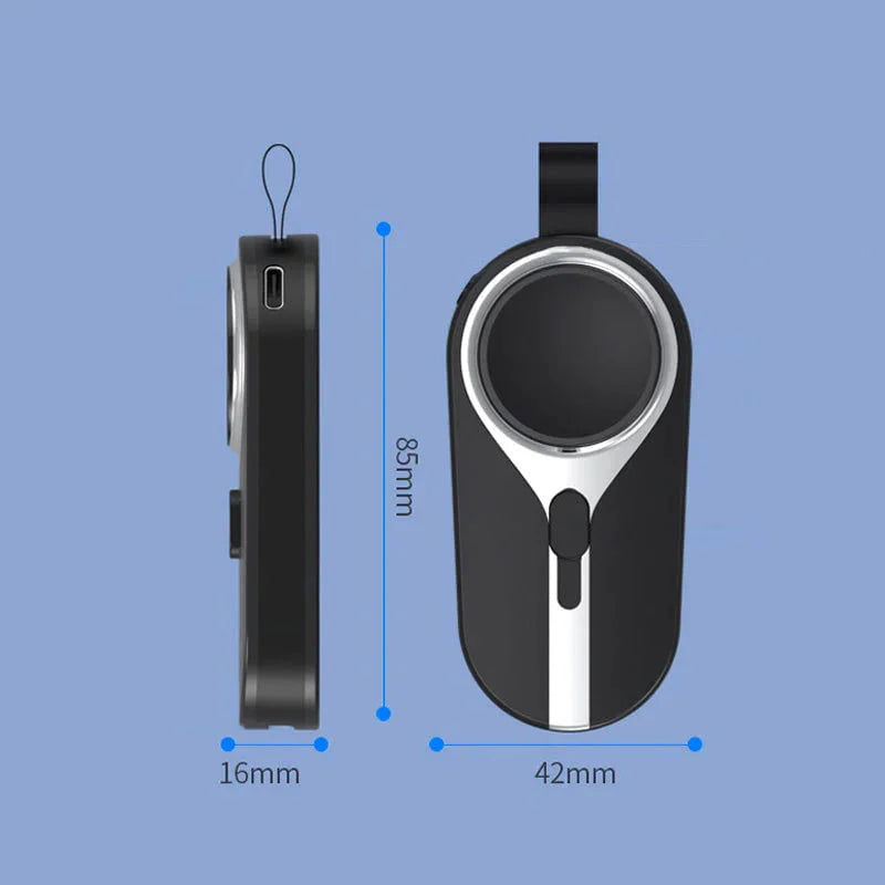 Keychain Power Bank Wireless Charging Carabiner Clip