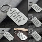 Keychain Stainless Steel Engraved Compact