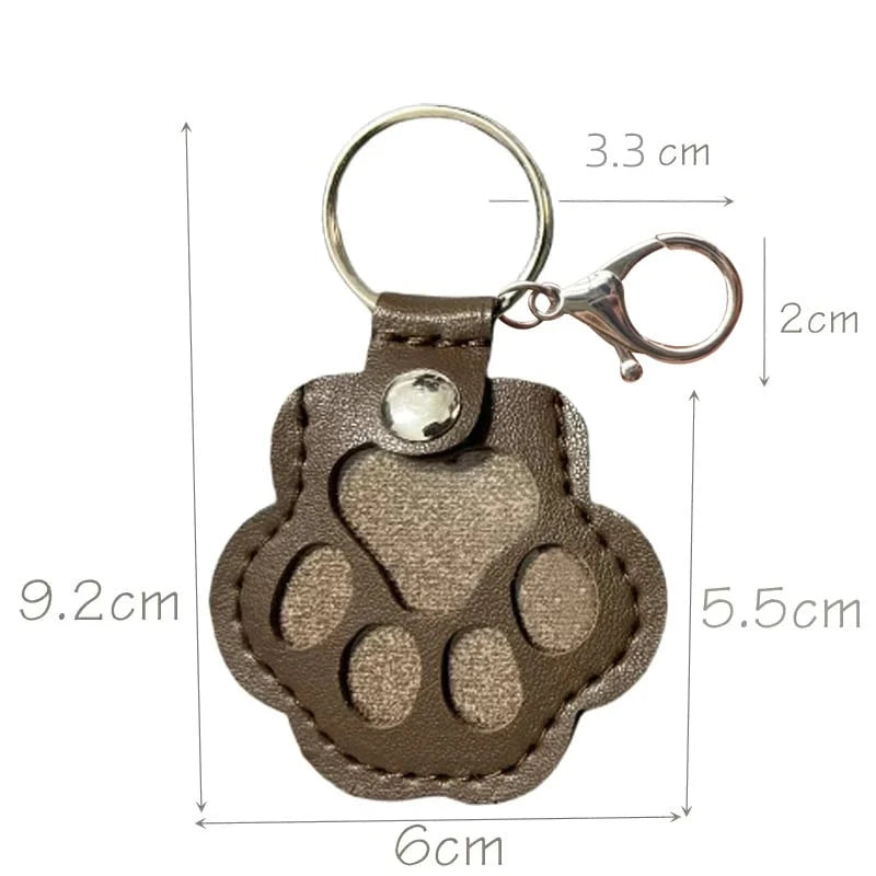 Keychain Vegetable-Tanned Leather Custom Engraving Stainless Steel Ring