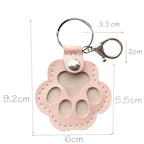 Keychain Vegetable-Tanned Leather Custom Engraving Stainless Steel Ring