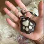 Keychain Vegetable-Tanned Leather Custom Engraving Stainless Steel Ring