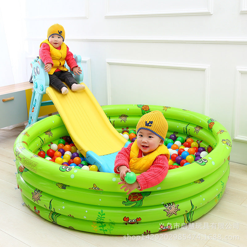 Kiddie Pool Spacious Non-Toxic PVC Maritime Design