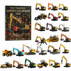 Kids Advent Calendar Construction Vehicles Shatter-Resistant Acrylic