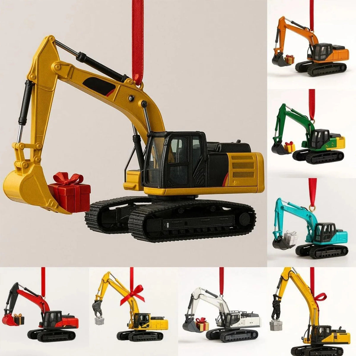 Kids Advent Calendar Construction Vehicles Shatter-Resistant Acrylic