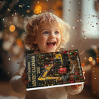 Kids Advent Calendar Construction Vehicles Shatter-Resistant Acrylic
