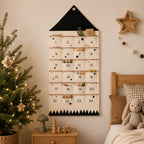 Kids Advent Calendar Fabric 24 Numbered Pockets