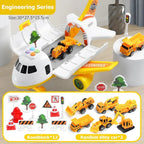 Kids Airplane Playset Interactive Lights & Sounds 20 Piece