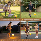 Kids Ankle Bounce Ball Motion-Activated LED Adjustable Loop