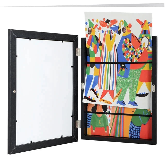 Kids' Art Display Frame Front-Access 150-Piece Storage