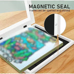 Kids Art Display Frame Magnetic Swap Holds Over 150