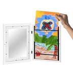 Kids Art Display Frame Magnetic Swap Holds Over 150