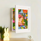 Kids' Art Frame Magnetic Latch 150-Sheet Storage Wall-Mount