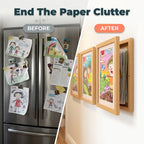Kids' Art Frame Magnetic Latch 150-Sheet Storage Wall-Mount