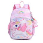 Kids Backpack Unicorn Print Spacious Compartment Padded Mesh Straps