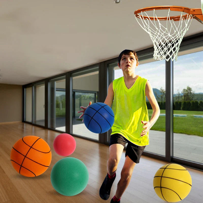 Kids Basketball Noise-Free Soft PU Foam No Pump