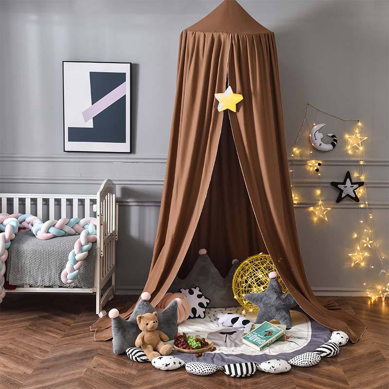 Kids Bed Canopy Blackout Soft Polyester 250 Cm Tall