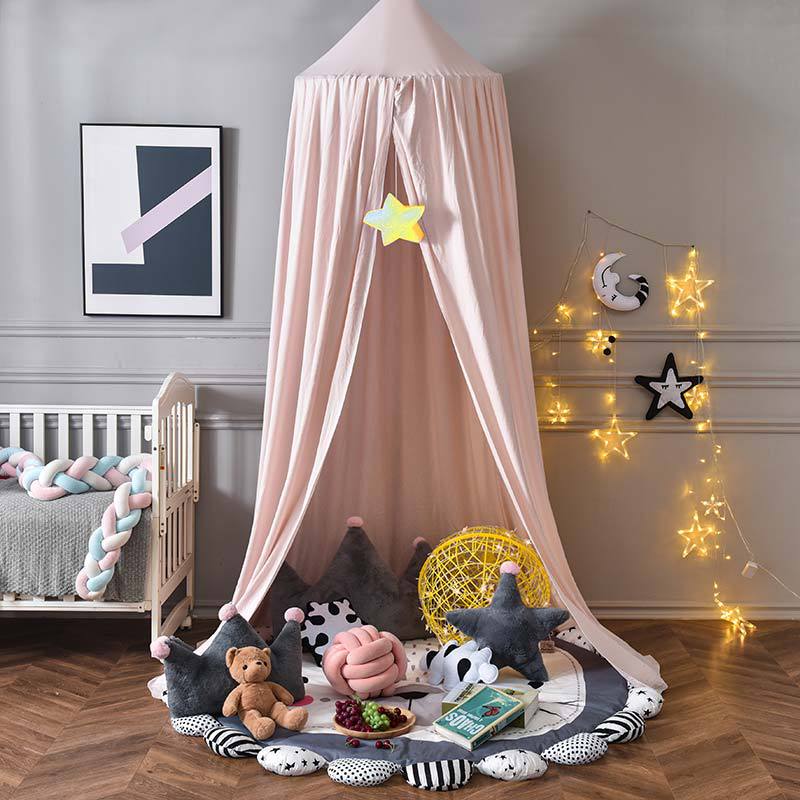 Kids Bed Canopy Blackout Soft Polyester 250 Cm Tall
