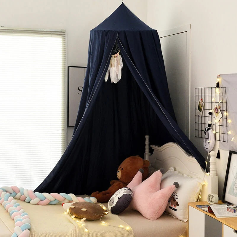 Kids Bed Canopy Blackout Soft Polyester 250 Cm Tall