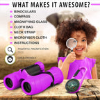 Kids Binoculars 8x21 Magnification Shockproof & Lightweight