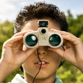 Kids Binoculars Night Vision 4X Magnification Shock-Resistant & Water-Resistant
