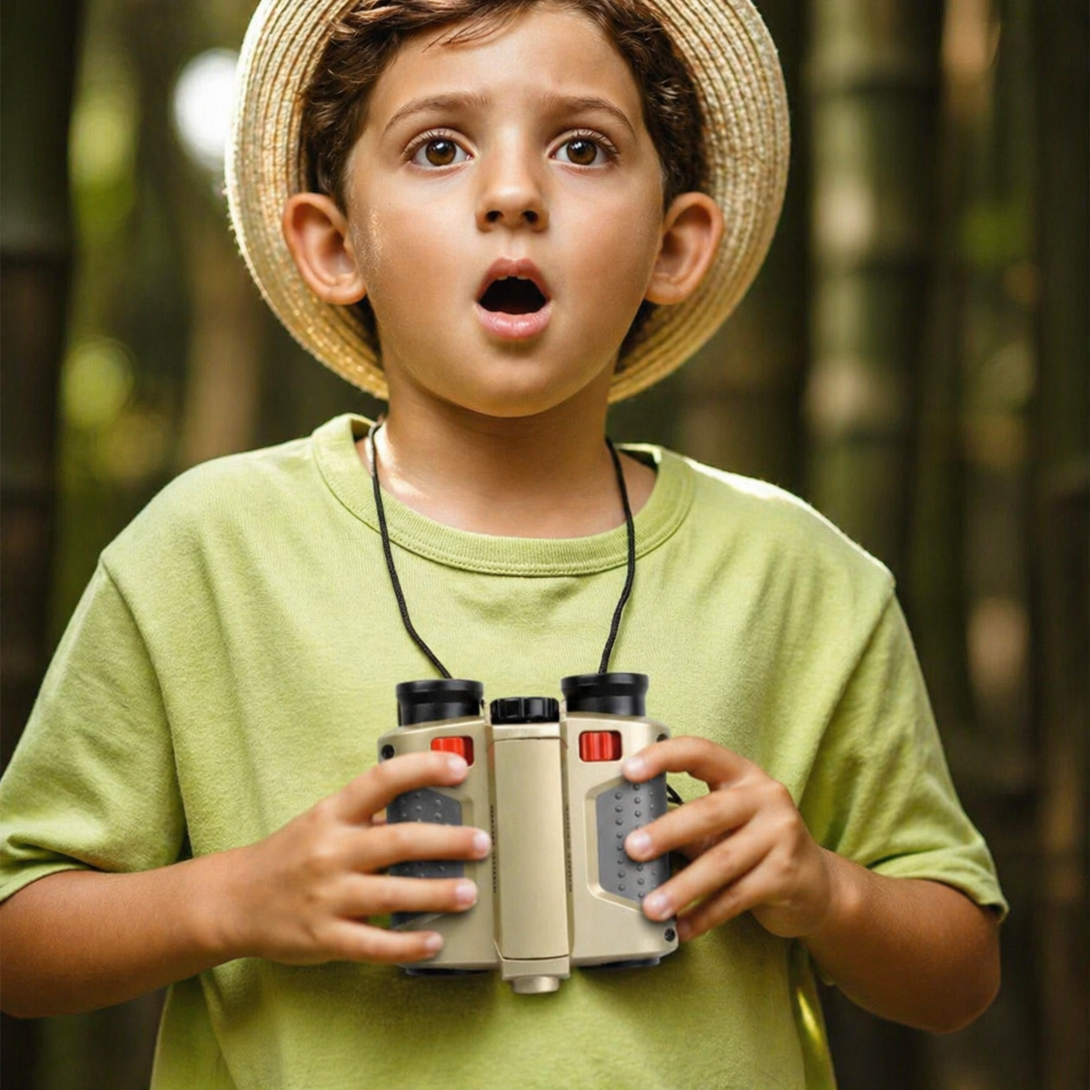 Kids Binoculars Night Vision 4X Magnification Shock-Resistant & Water-Resistant