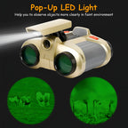 Kids Binoculars Night Vision 4X Magnification Shock-Resistant & Water-Resistant