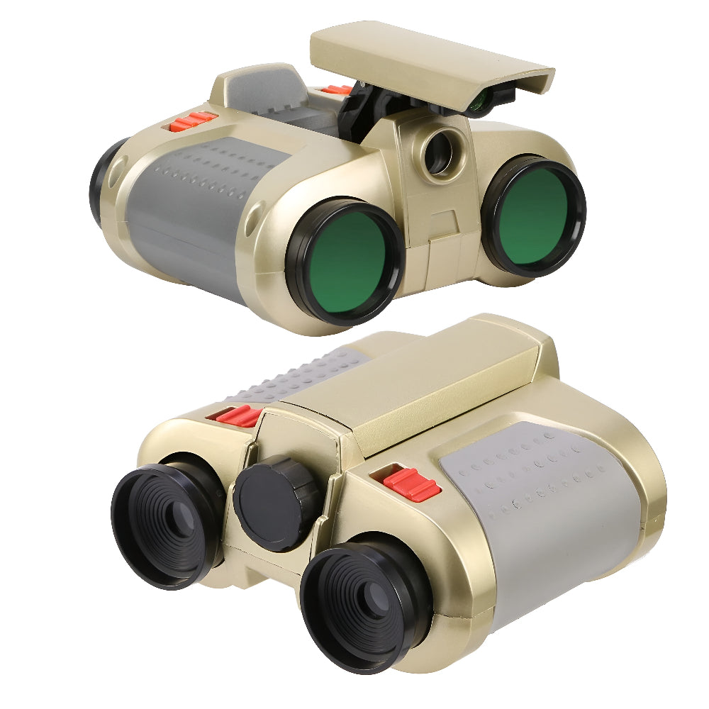Kids Binoculars Night Vision 4X Magnification Shock-Resistant & Water-Resistant