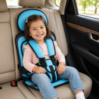 Kids Booster Car Seat Foldable Lightweight 5-Point Harness