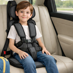 Kids Booster Seat 5-Point Harness Foldable Padded