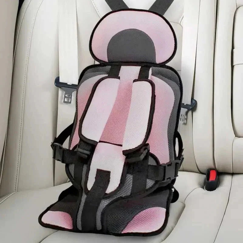 Kids Car Seat Cushion Ergonomic Breathable Mesh Five-Point Harness