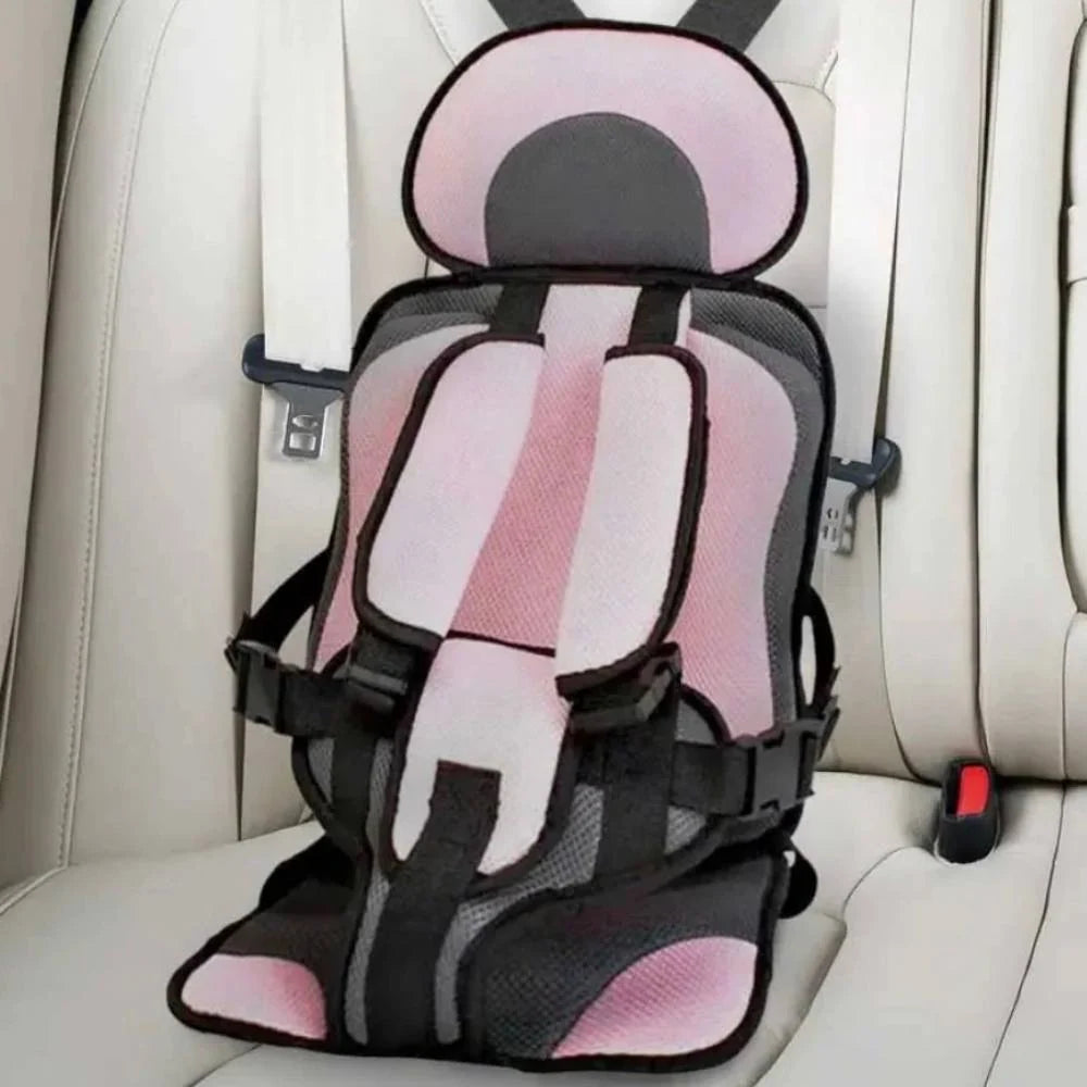 Kids Car Seat Cushion Padded Adjustable Seat Belt Compatible