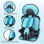 Kids Car Seat Cushion Snug Support Seat-Belt Compatible
