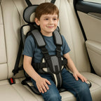 Kids Car Seat Foldable 5-Point Harness Padded Support