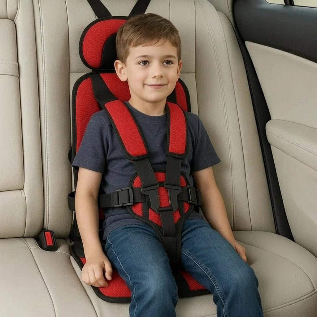 Kids Car Seat Foldable 5-Point Harness Padded Support