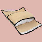 Kids Car Seat Pillow Plush Micro-Suede Seat Belt Attachment