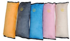 Kids Car Seat Pillow Plush Micro-Suede Seat Belt Attachment