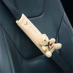 Kids Car Seat Shoulder Pad Plush Cotton & Velcro